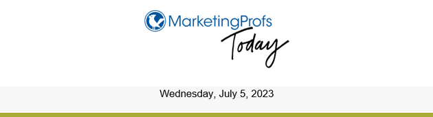 Banner for MarketingProfs&rsquo; e-newsletter