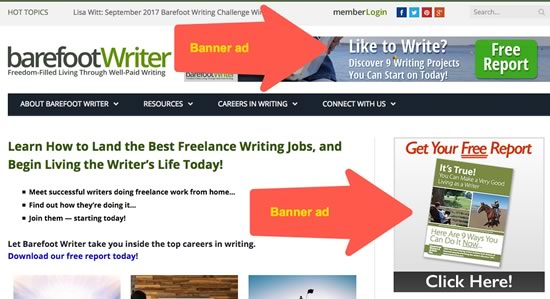 Example of &ldquo;Banner Ad&rdquo;