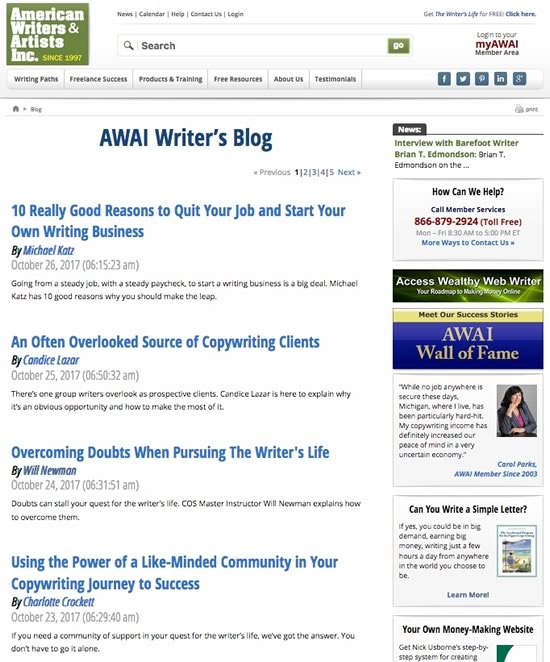 Example of &ldquo;Blog&rdquo;