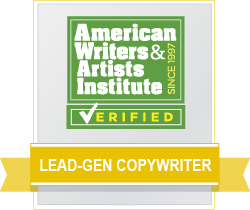 AWAI Verified&trade; Lead-Gen Copywriter Badge